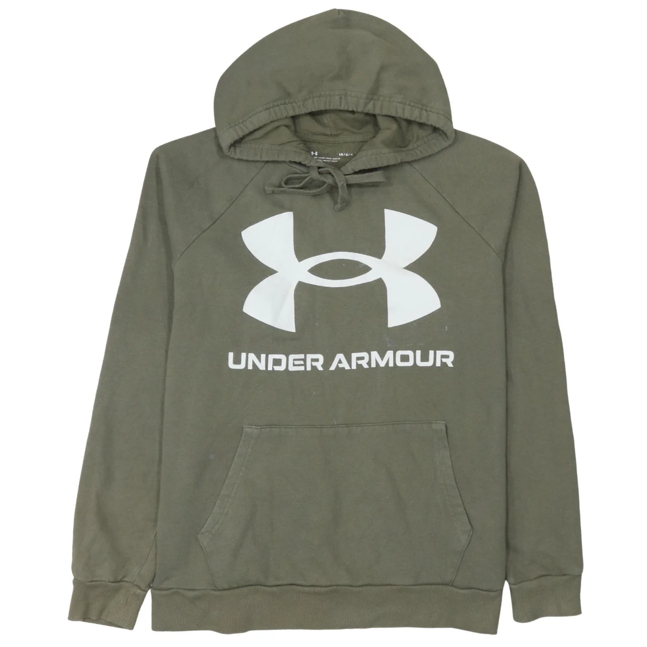Under Armour Men's Green Pullover Hoodie L Relaxed Fit Sportswear