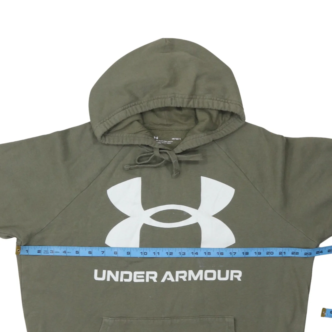 Under Armour Men's Green Pullover Hoodie L Relaxed Fit Sportswear - Image 3