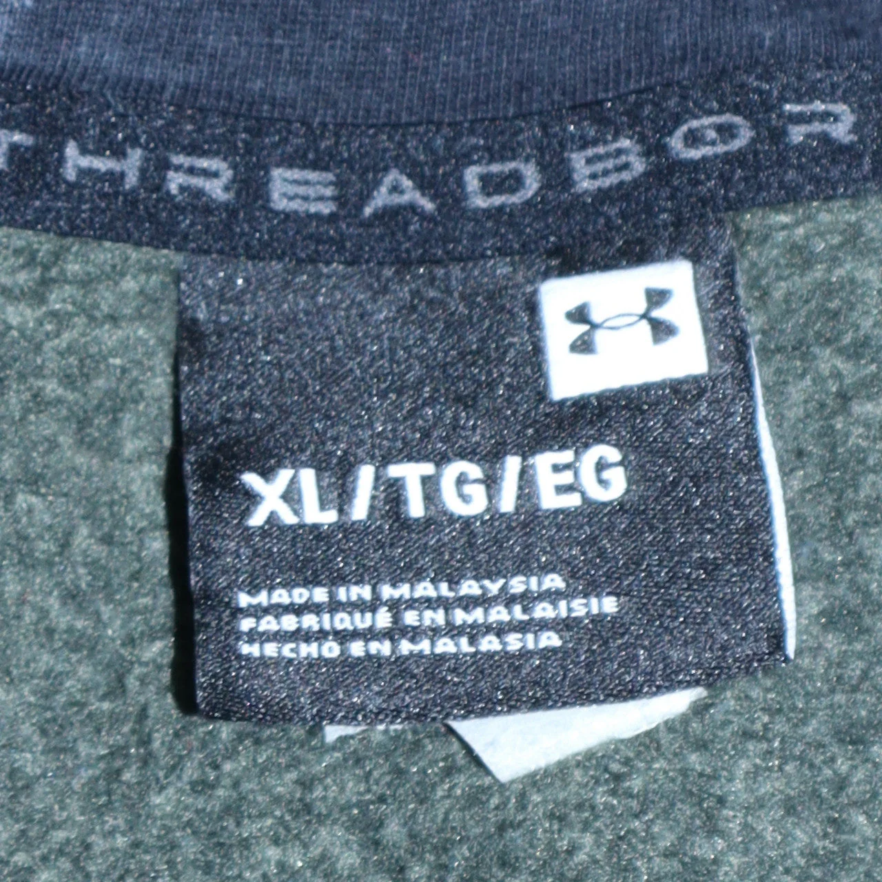 Under Armour Men's Green XL Half Zip Hoodie Fleece Pullover - Image 5