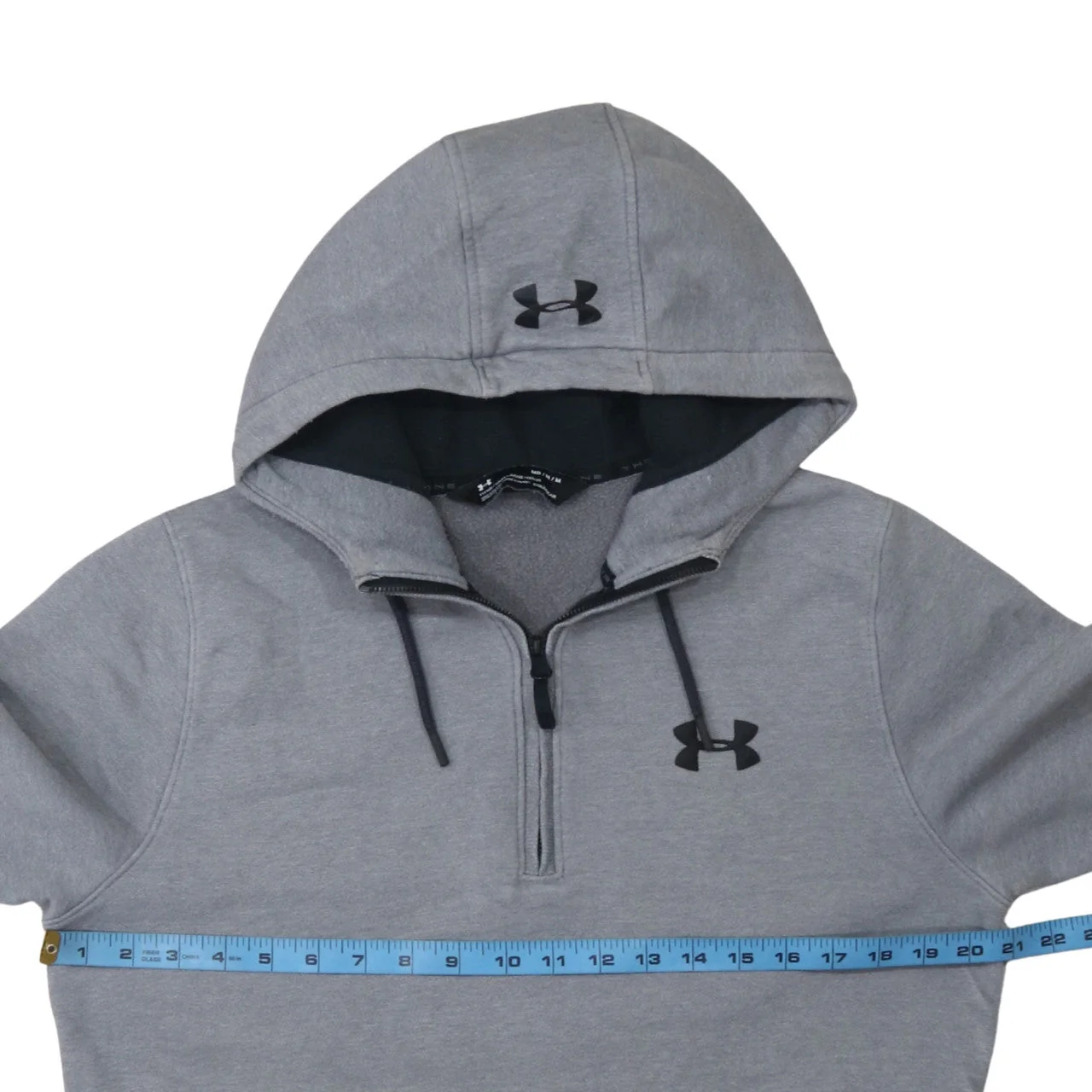 Under Armour Men's Grey 1/2 Zip ColdGear Hoodie Size M - Image 2