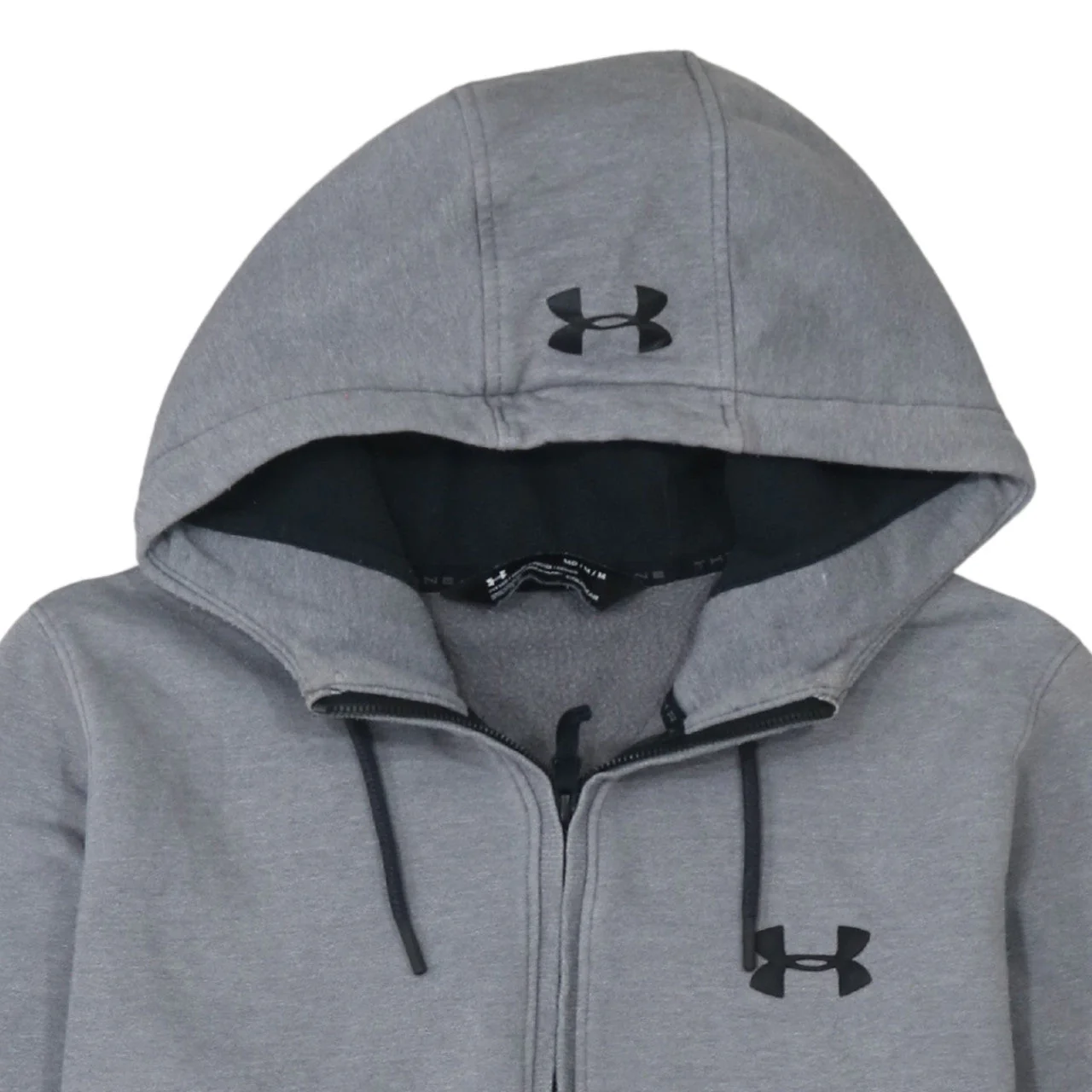 Under Armour Men's Grey 1/2 Zip ColdGear Hoodie Size M - Image 7