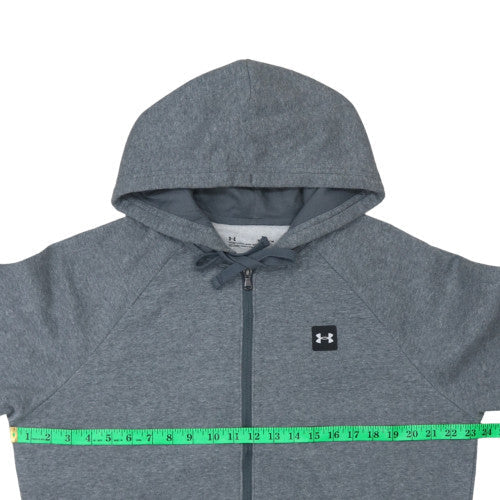 Under Armour Men's Grey Full Zip Hoodie Size M Loose Fit - Image 2