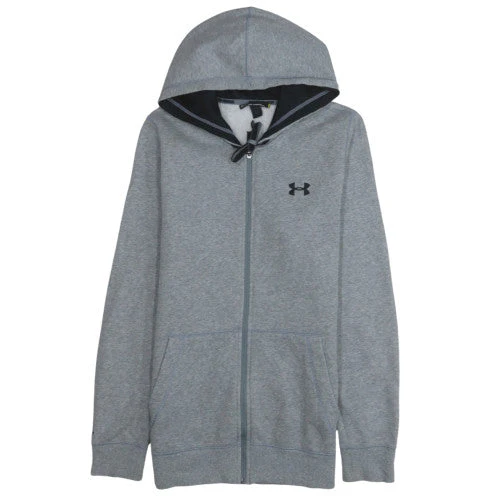 Under Armour Men's Grey Full Zip Hoodie Size S Fleece Sportswear