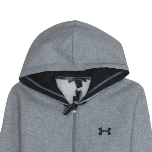 Under Armour Men's Grey Full Zip Hoodie Size S Fleece Sportswear - Image 8