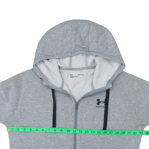 Under Armour Men's Grey Full Zip Hoodie Size S Loose Fit - Image 3