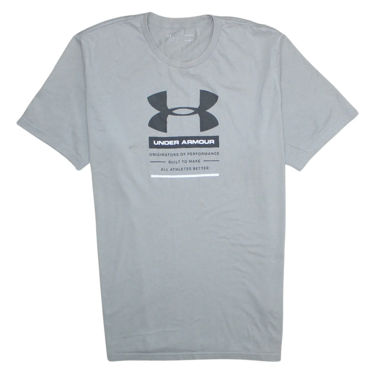 Under Armour Men's Grey HeatGear Loose Fit Graphic T-Shirt L