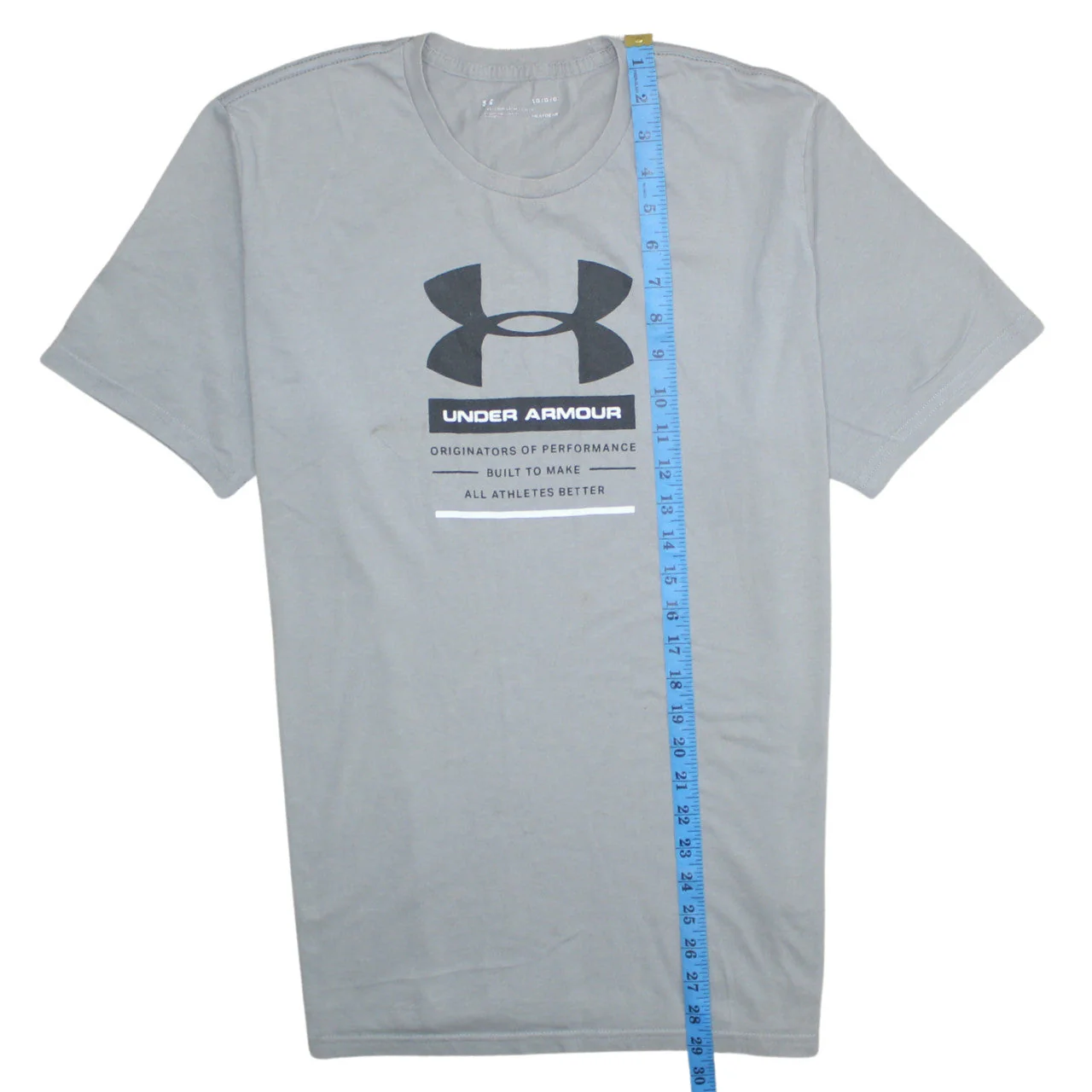 Under Armour Men's Grey HeatGear Loose Fit Graphic T-Shirt L - Image 3