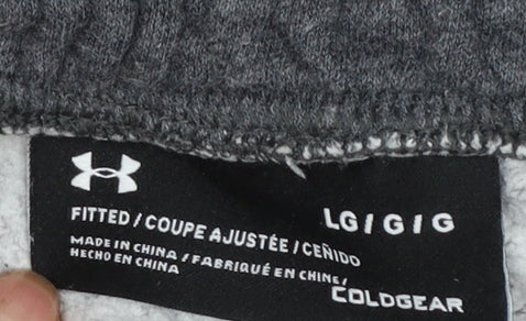 Under Armour Men's Grey Jogger Sweatpants L Fleece Athletic Trousers - Image 4