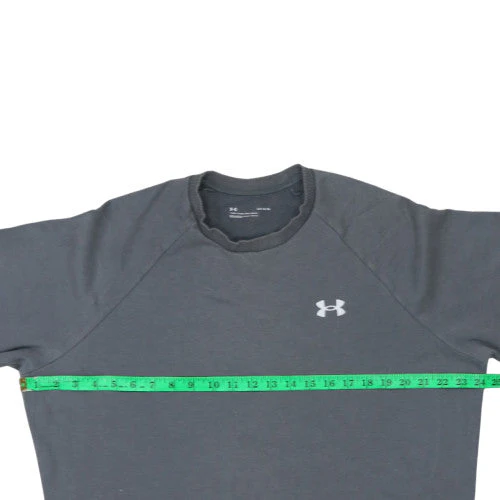 Under Armour Mens Grey L Pullover Crew Neck Fleece Sweatshirt - Image 2