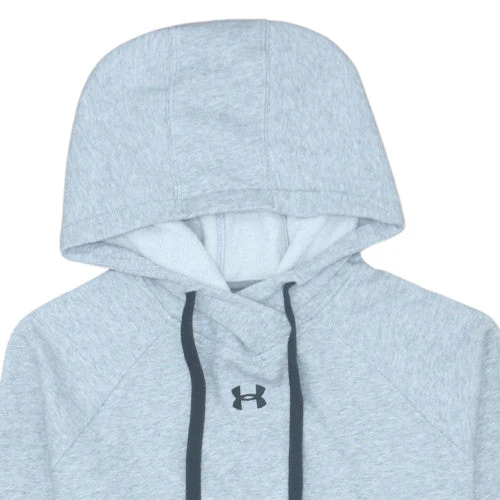 Under Armour Men's Grey Pullover Hoodie Size M Fleece Sports Top - Image 8