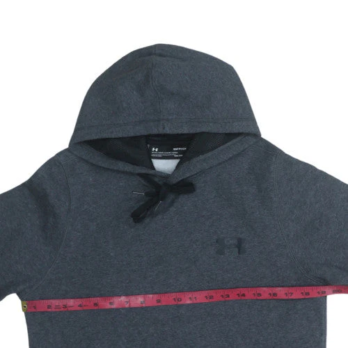 Under Armour Mens Grey Pullover Hoodie Size S Athletic Fit - Image 2