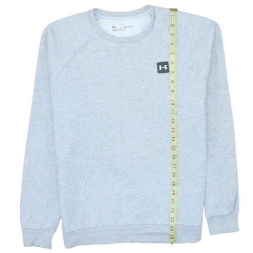 Under Armour Men's Grey Small Pullover Crew Neck Fleece Sweatshirt - Image 2