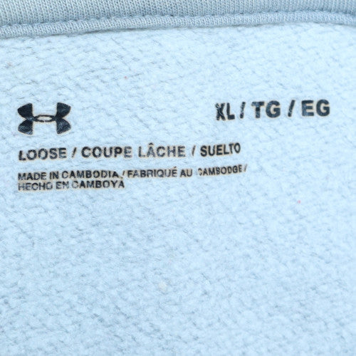 Under Armour Mens Grey XL Pullover Hoodie Loose Fit Fleece - Image 5