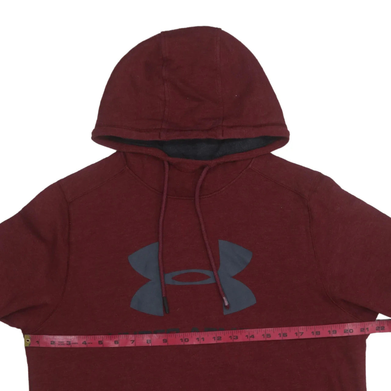 Under Armour Men's Red Pullover Hoodie Medium Sports Fleece - Image 2