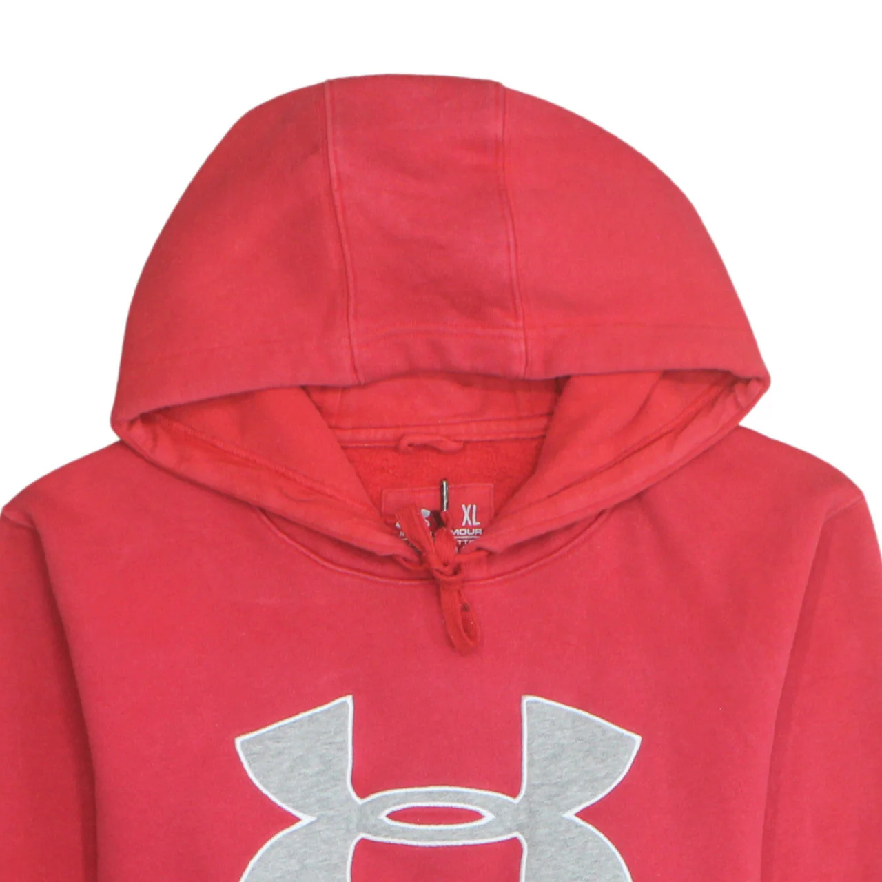 Under Armour Mens Red XL Pullover Hoodie Loose Fit ColdGear - Image 8
