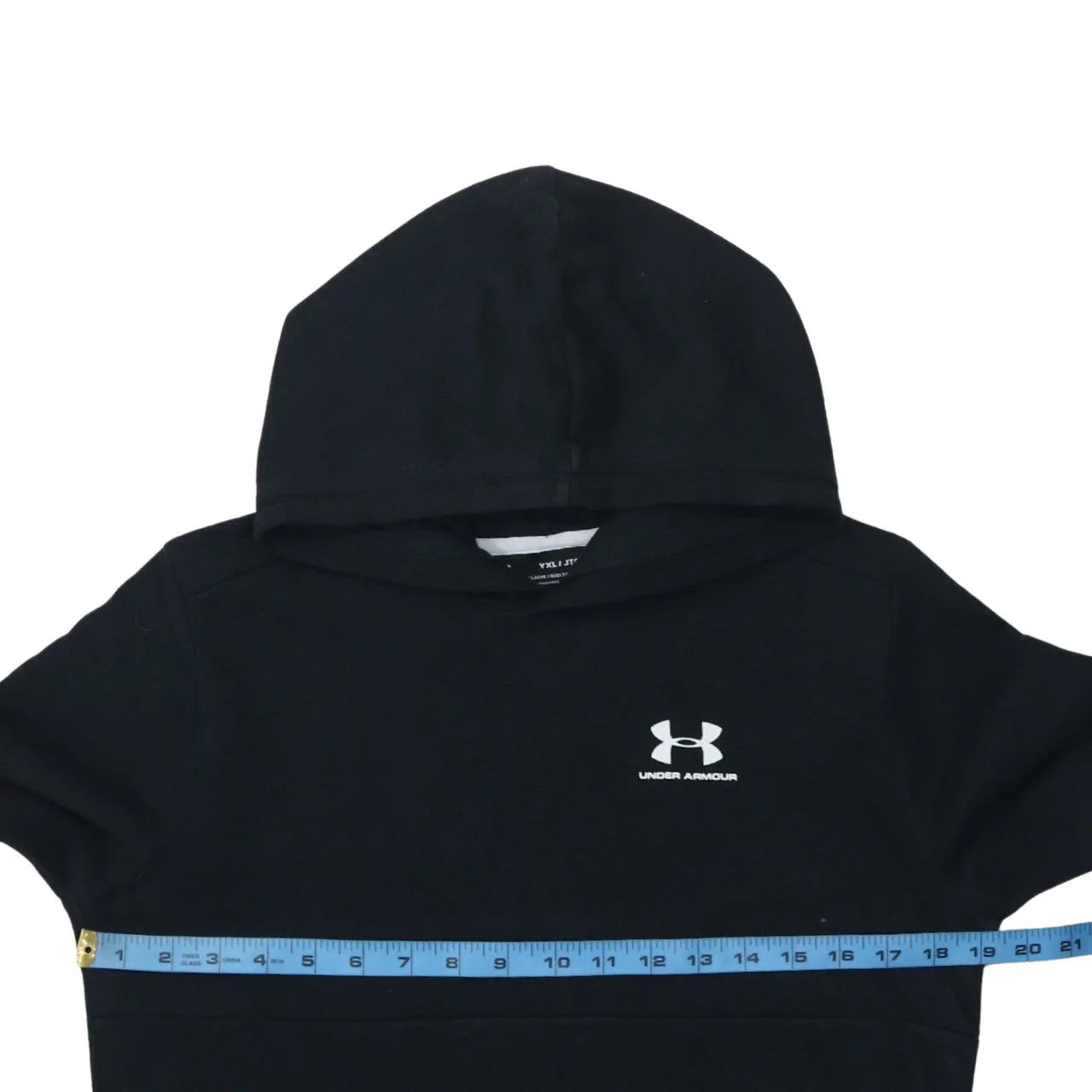 Under Armour Teens Black Pullover Hoodie XL Fleece Sportswear - Image 2