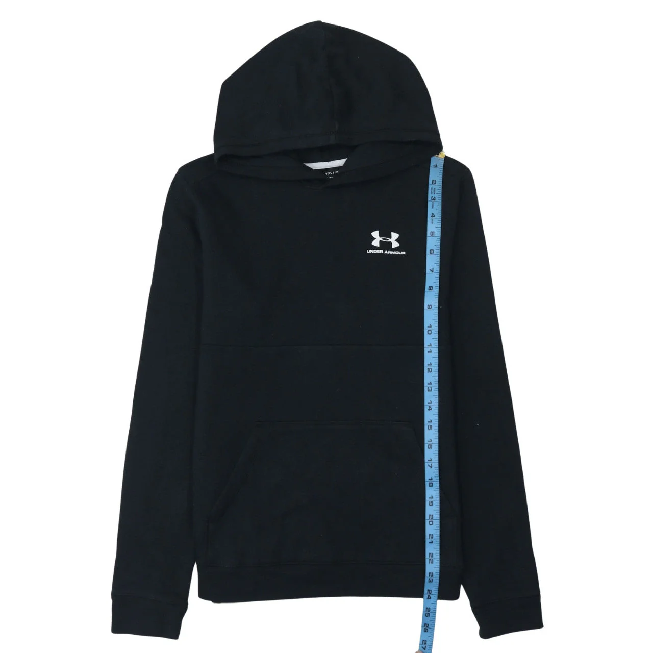 Under Armour Teens Black Pullover Hoodie XL Fleece Sportswear - Image 3