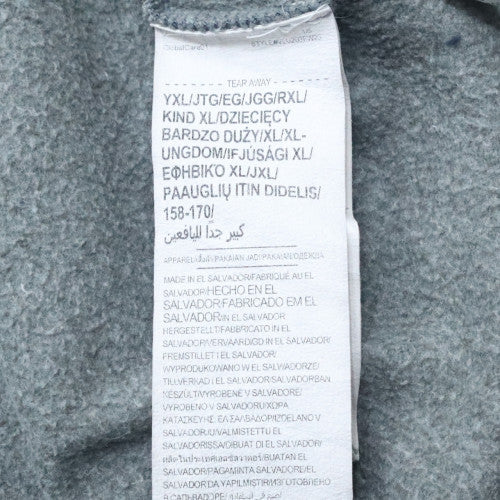 Under Armour Teens Grey Pullover Hoodie L Fleece Sportswear - Image 5