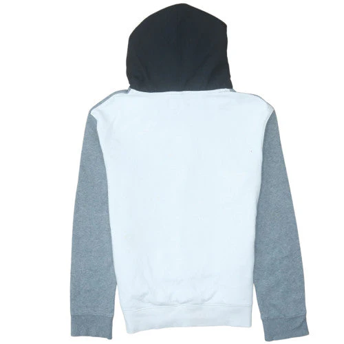 Under Armour Teens Grey Pullover Hoodie Regular Fit Logo Fleece 164 - Image 4
