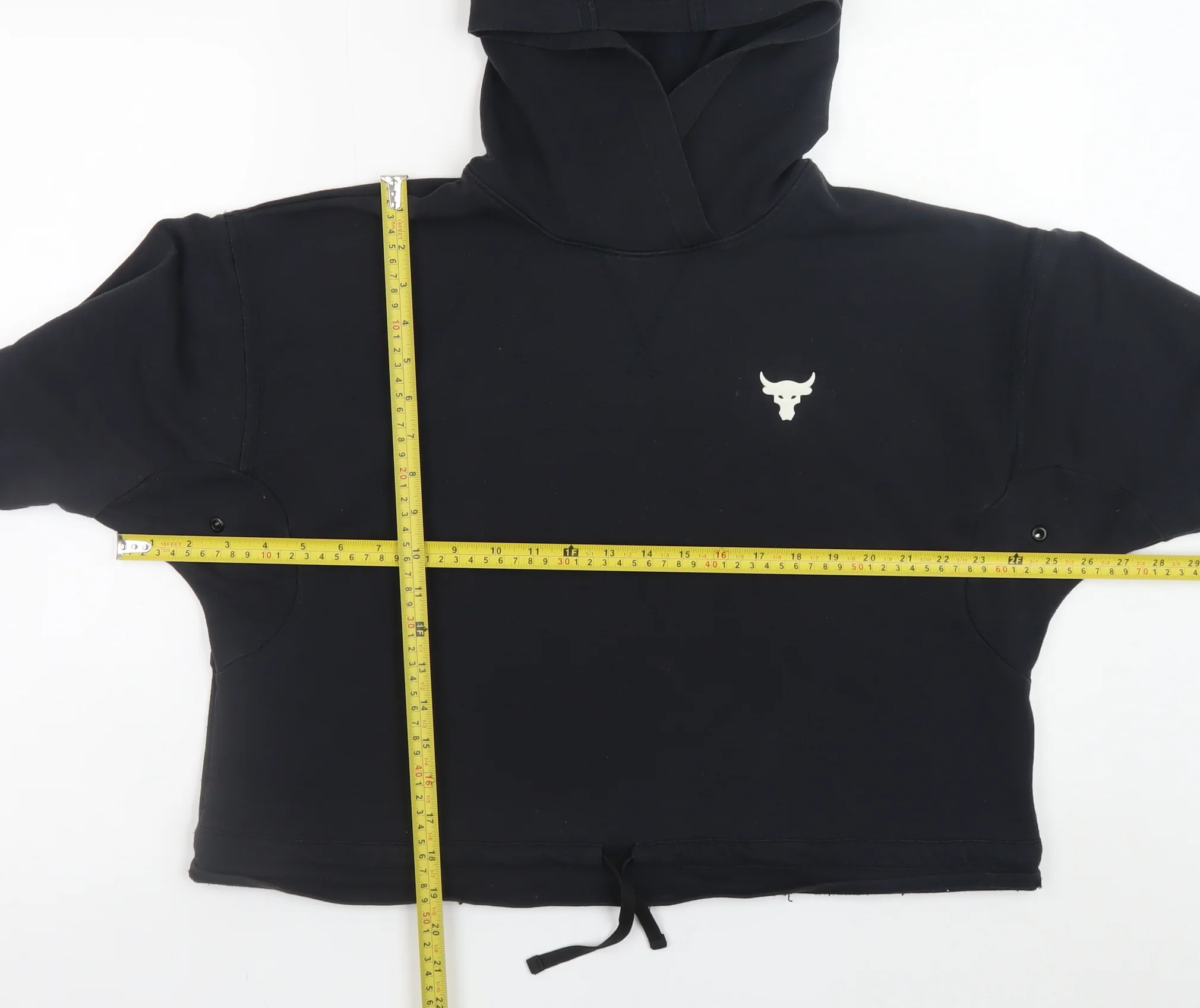 Under Armour Women Black Small Loose Fit Pullover Hoodie Project Rock - Image 2