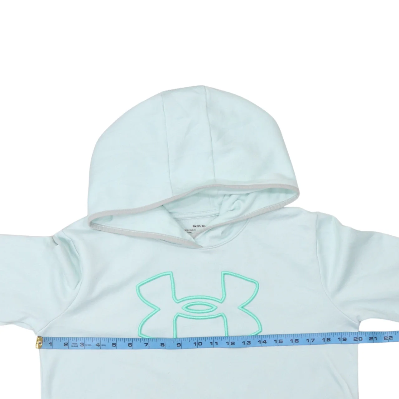 Under Armour Women’s Light Blue Pullover Hoodie Small Loose Fit - Image 2