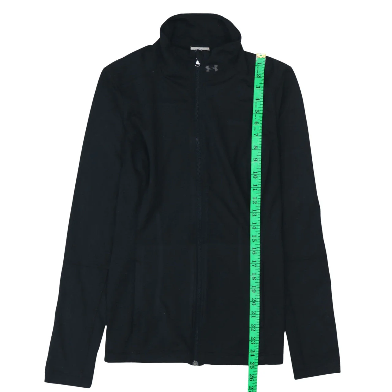 Under Armour Women's Black Full Zip Hoodie Jacket Size L - Image 3