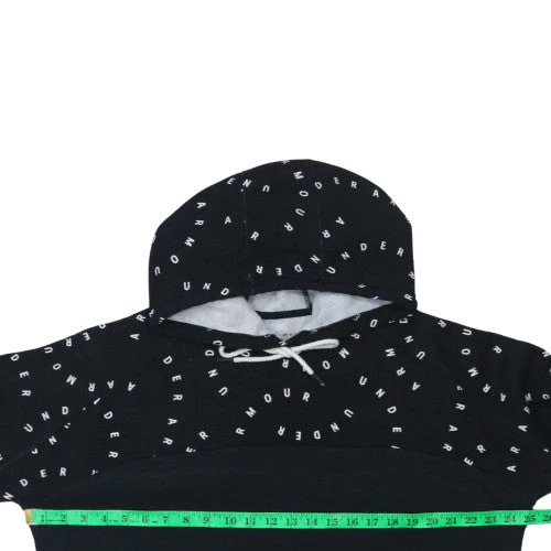 Under Armour Womens Black L Logo Hoodie Large Loose Fit Sweatshirt - Image 2