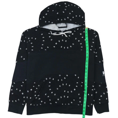 Under Armour Womens Black L Logo Hoodie Large Loose Fit Sweatshirt - Image 3