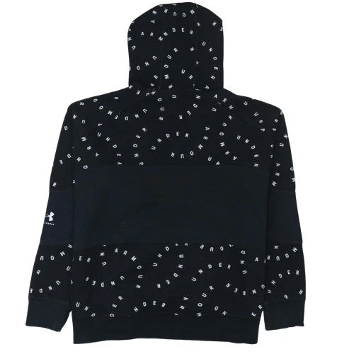 Under Armour Womens Black L Logo Hoodie Large Loose Fit Sweatshirt - Image 4