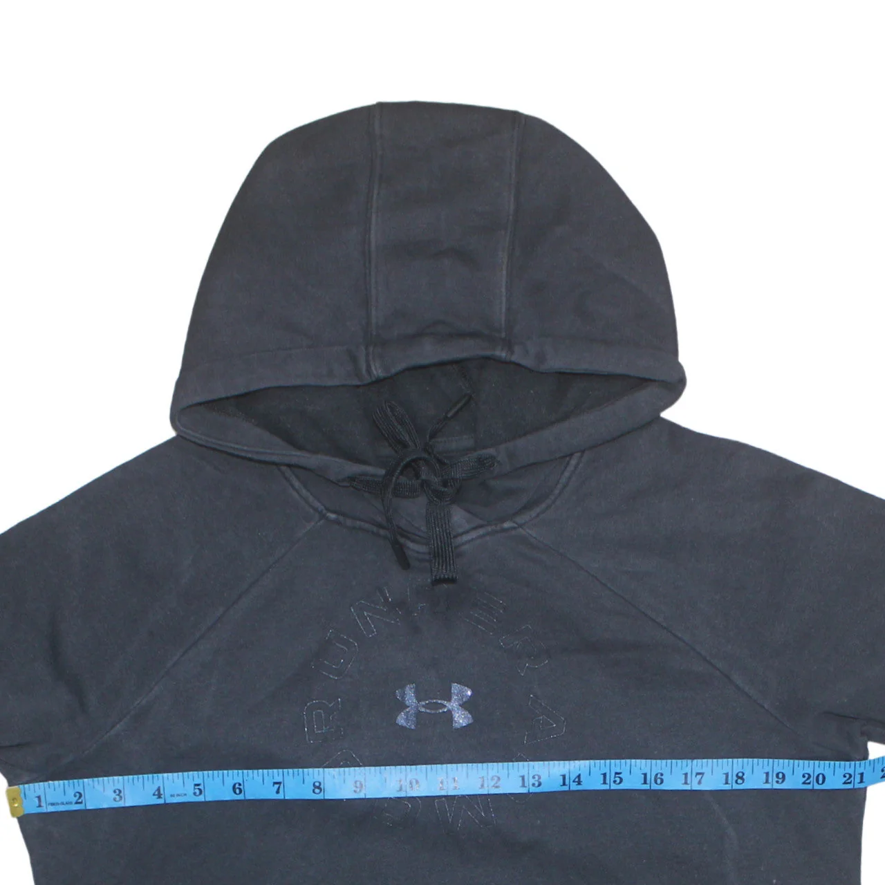 Under Armour Women's Black Pullover Hoodie Size S Loose Fit Fleece Sweatshirt - Image 2