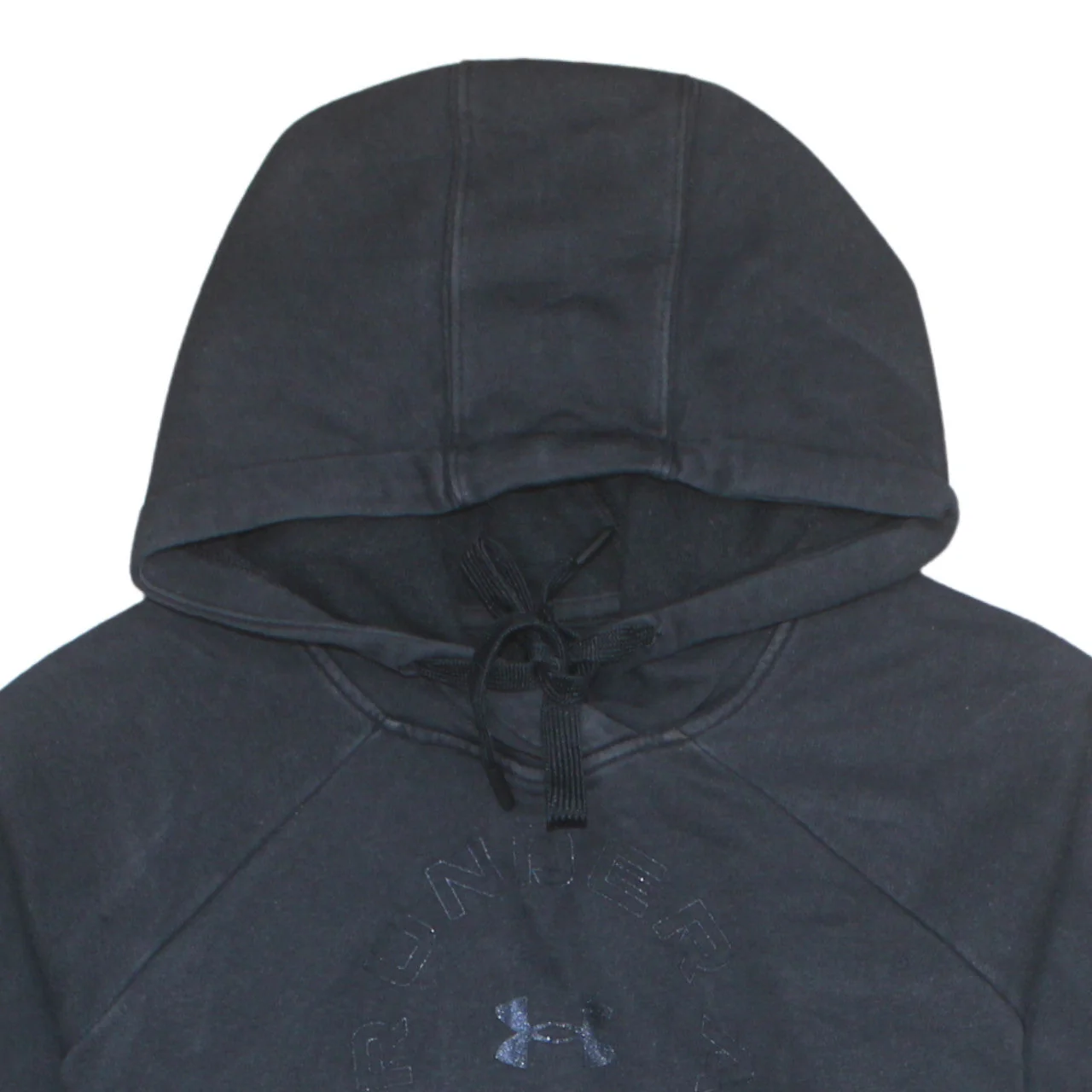 Under Armour Women's Black Pullover Hoodie Size S Loose Fit Fleece Sweatshirt - Image 7