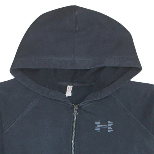 Under Armour Womens Black XL 1/2 Zip Hoodie with Logo Print - Image 8