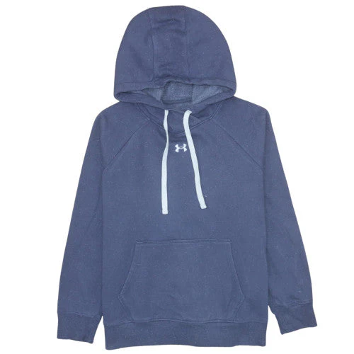 Under Armour Womens Blue Pullover Hoodie Size M Loose Fit Casual Sportswear
