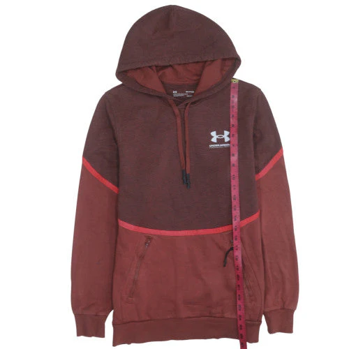 Under Armour Womens Brown ColdGear Pullover Hoodie Size S - Image 3