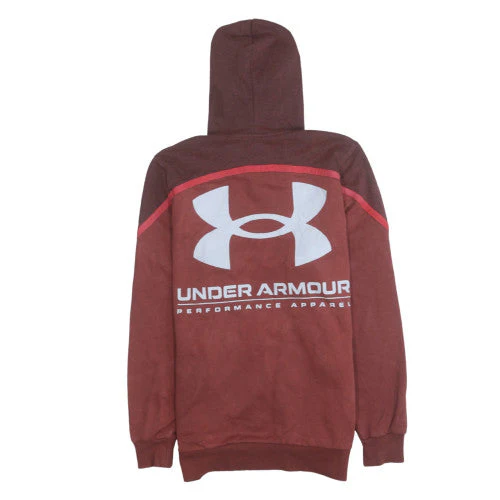 Under Armour Womens Brown ColdGear Pullover Hoodie Size S - Image 4