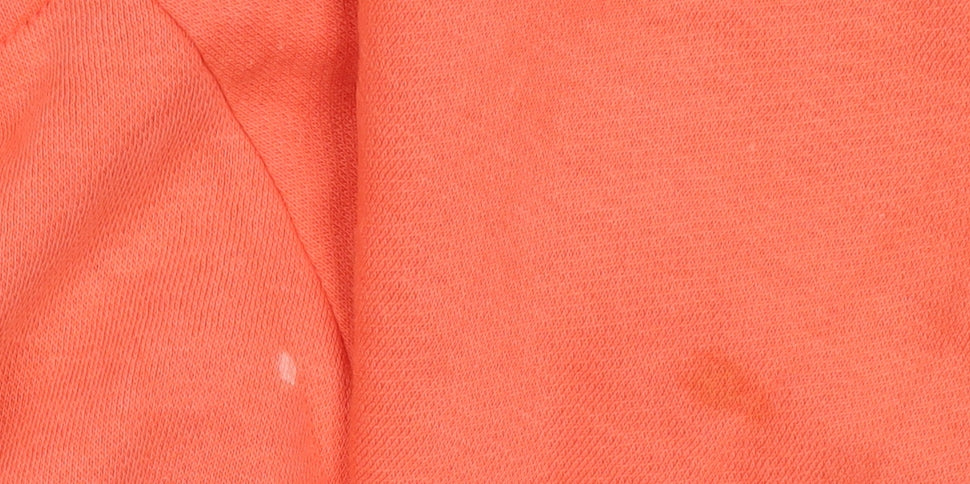 Under Armour Womens Orange Pullover Hoodie Size L Cotton Blend - Image 5