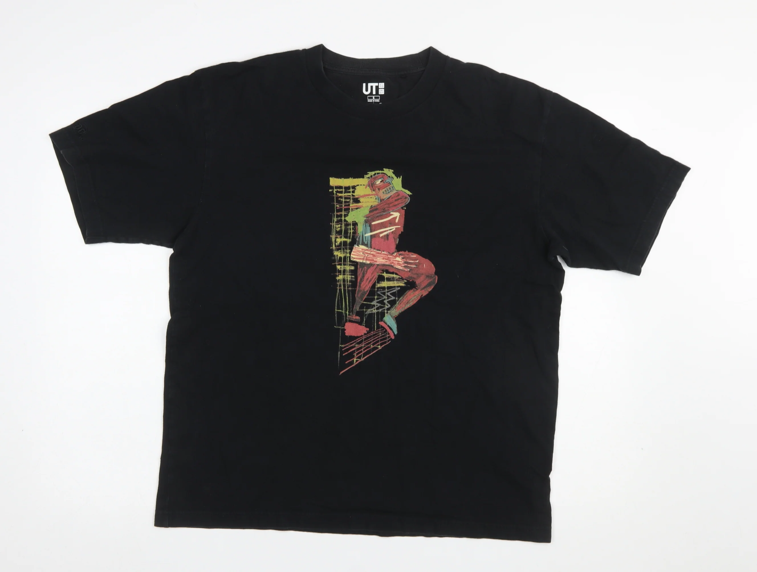 Uniqlo Men’s Black The Flash Art Graphic T-Shirt Size S