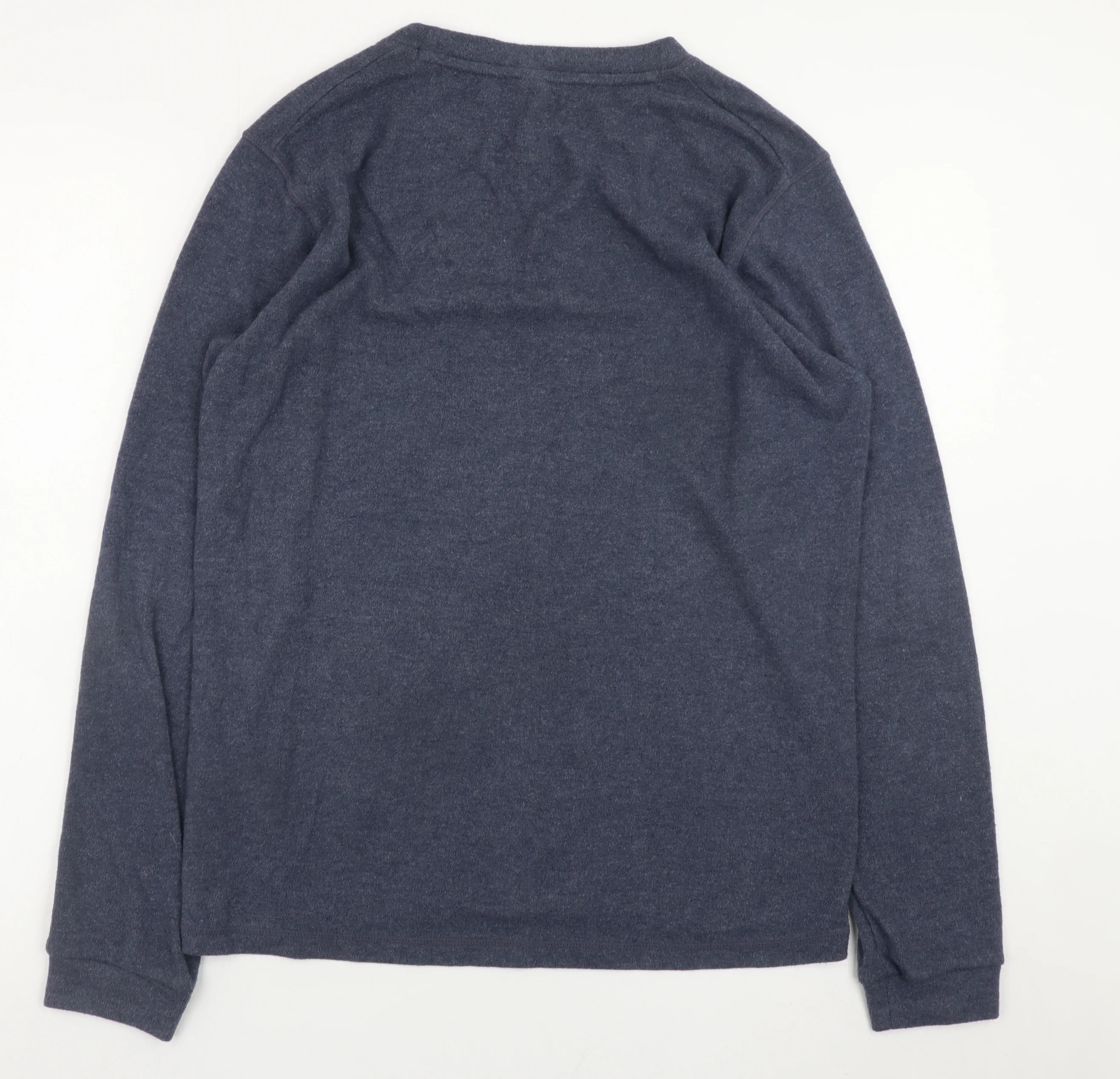 Uniqlo Men's Blue Knit Pullover Sweatshirt Size M - Image 3