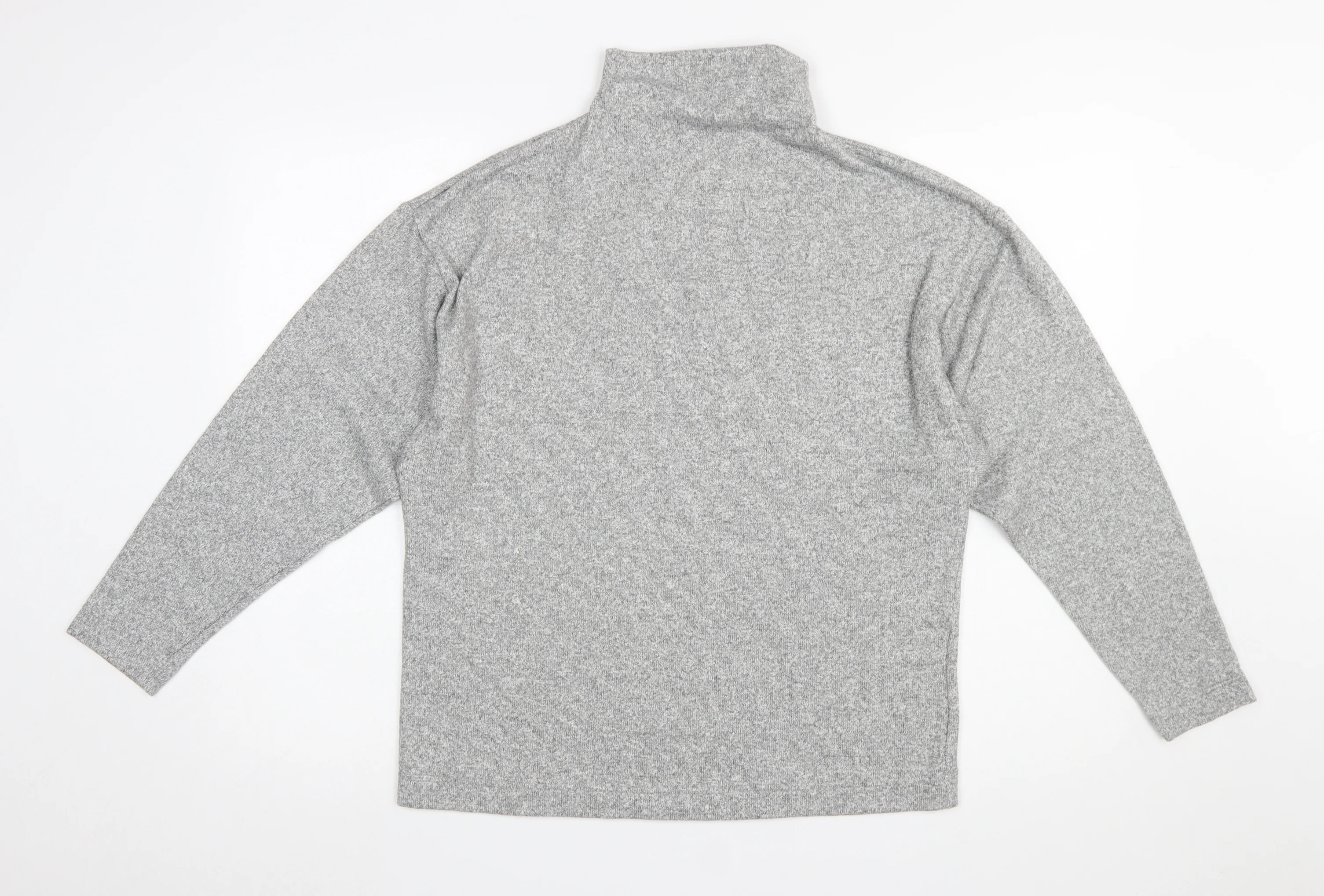 Uniqlo Women Grey XL Pullover High Neck Sweatshirt