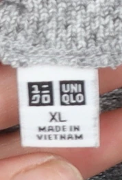 Uniqlo Women Grey XL Pullover High Neck Sweatshirt - Image 4