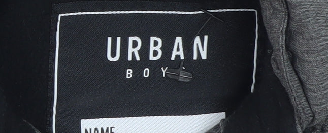 Urban Boy Grey Hooded Padded Bodywarmer Waistcoat Boys 4 Years - Image 4