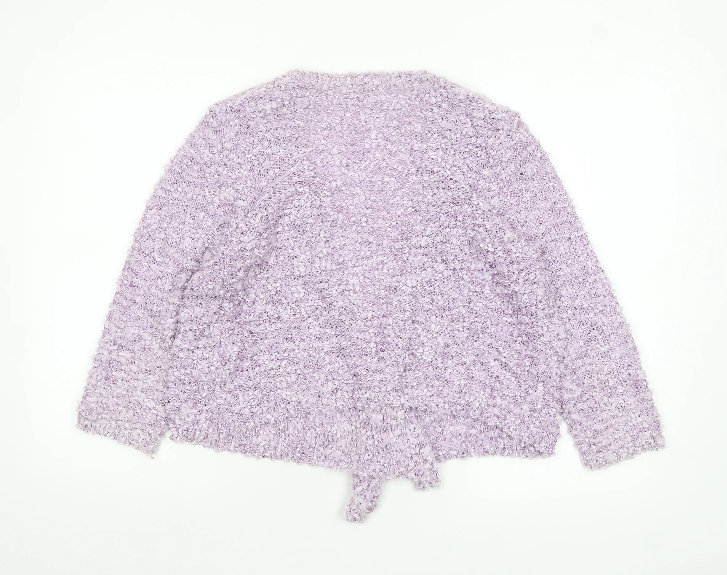 Urban by XENO Women's Purple Sequin Knit Cardigan Size M Relaxed Fit - Image 3