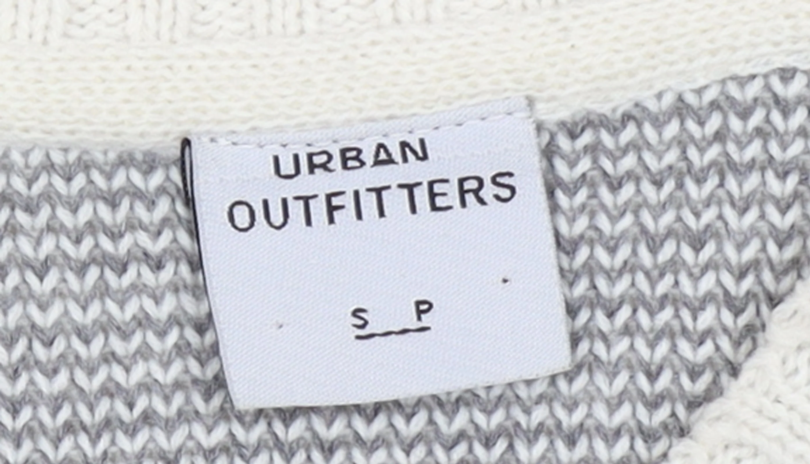Urban Outfitters Men's Ivory Aztec Knit Jumper Size S - Image 4