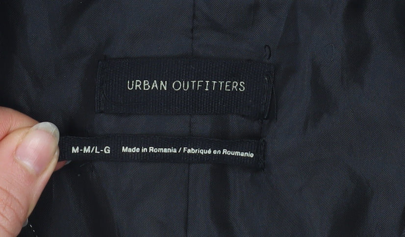 Urban Outfitters Women Black Pinstripe Double-Breasted Blazer M - Image 4