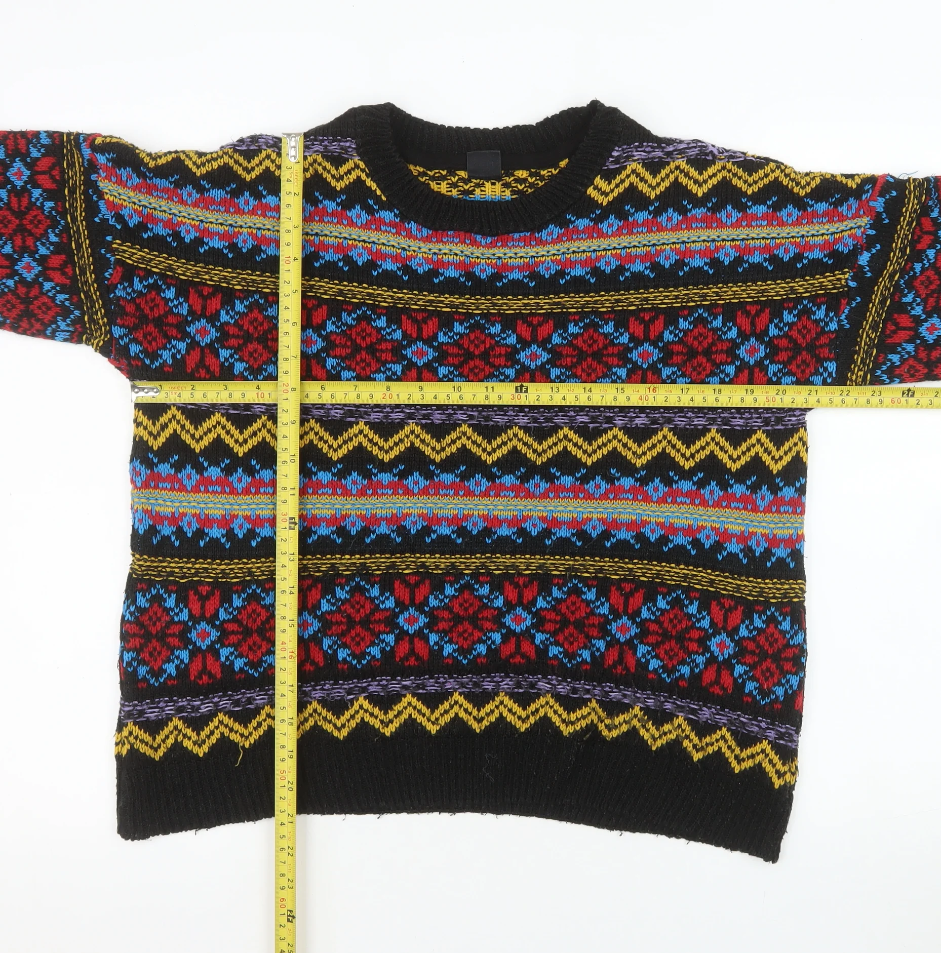 Urban Outfitters Women’s Multicoloured Fair Isle Knit Jumper Size S - Image 2