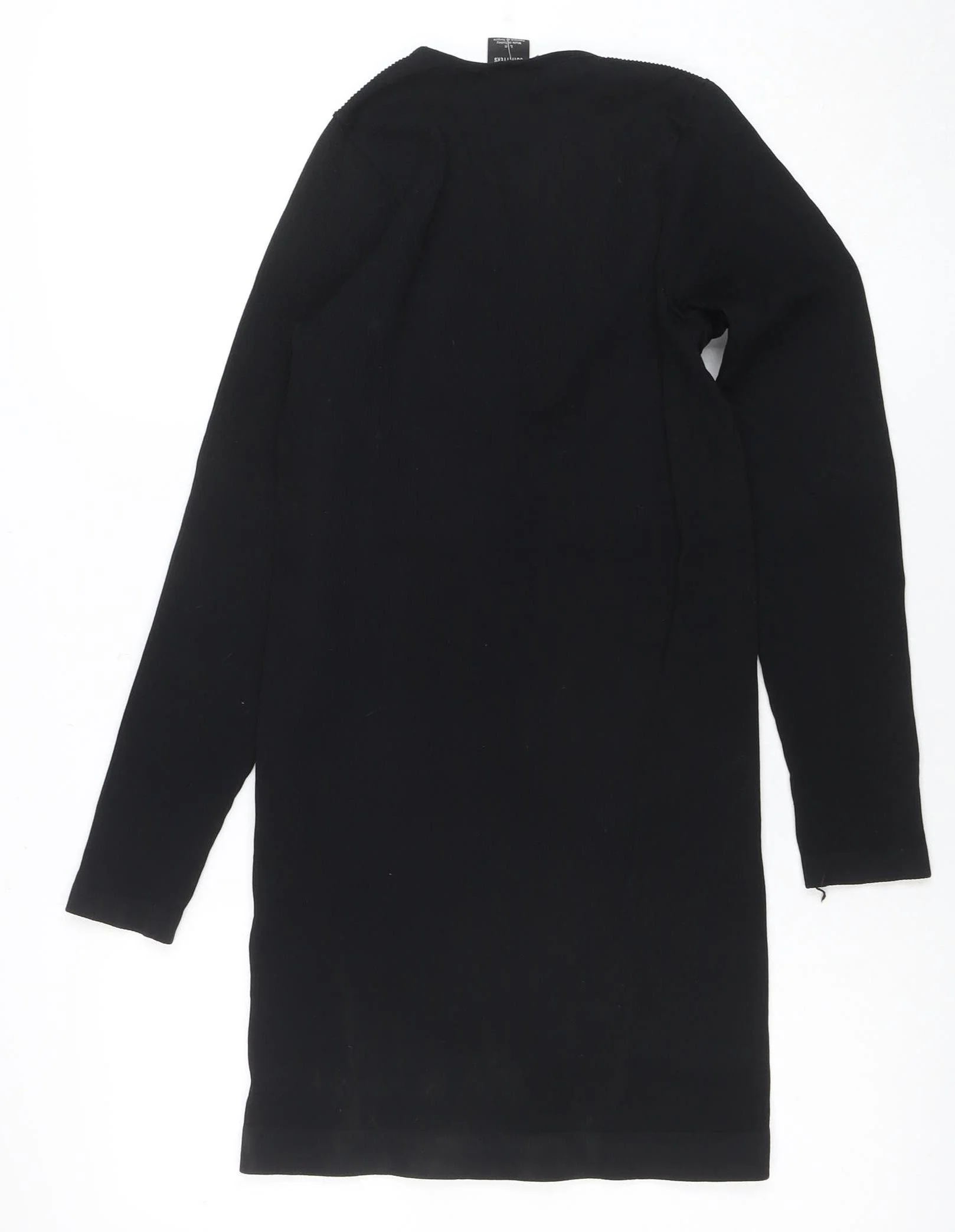 Urban Outfitters Women's Black Knit Bodycon Dress Size L - Image 3