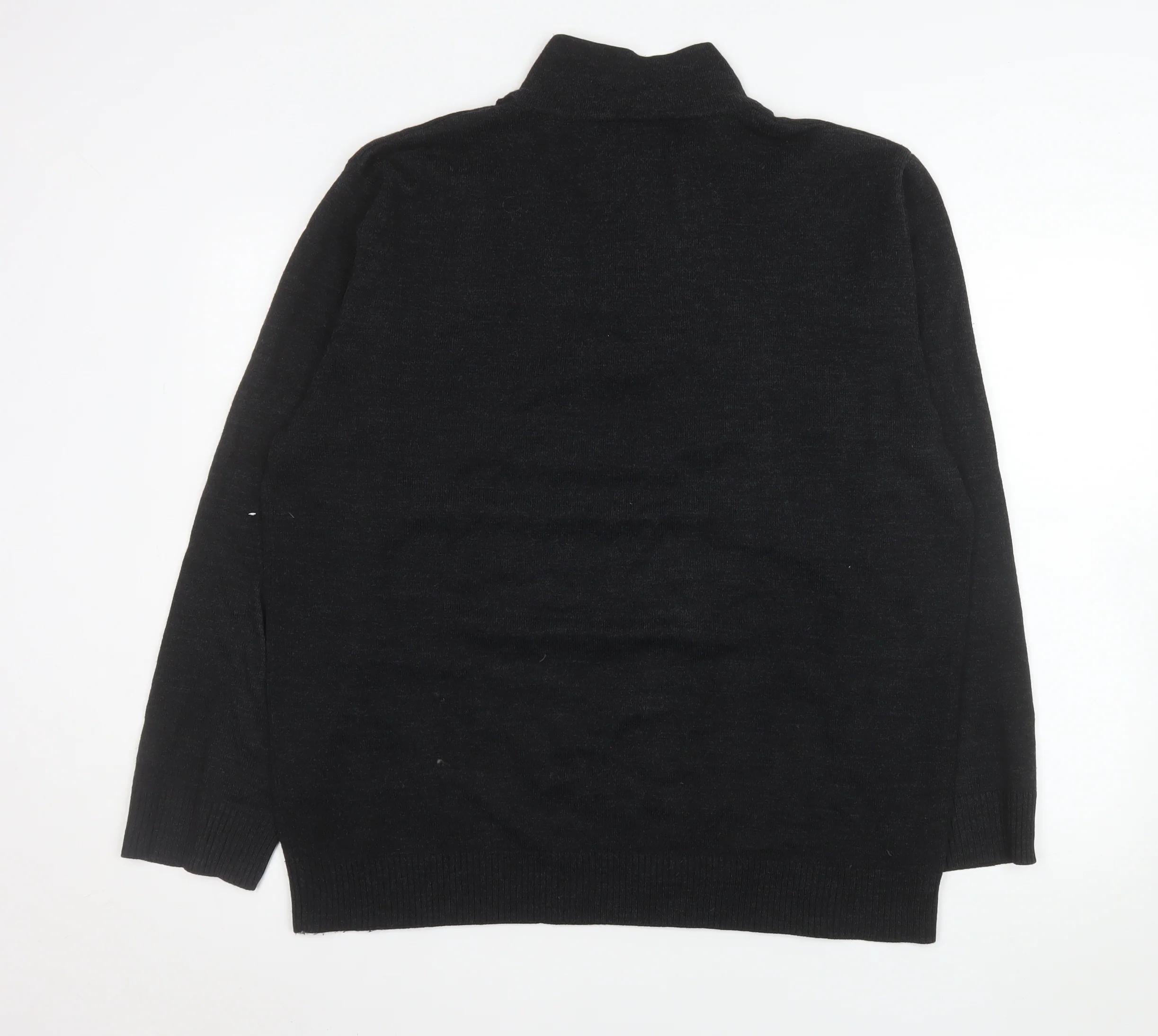 Urban Supply Men's Black XL Half Zip Knit Sweatshirt - Image 3