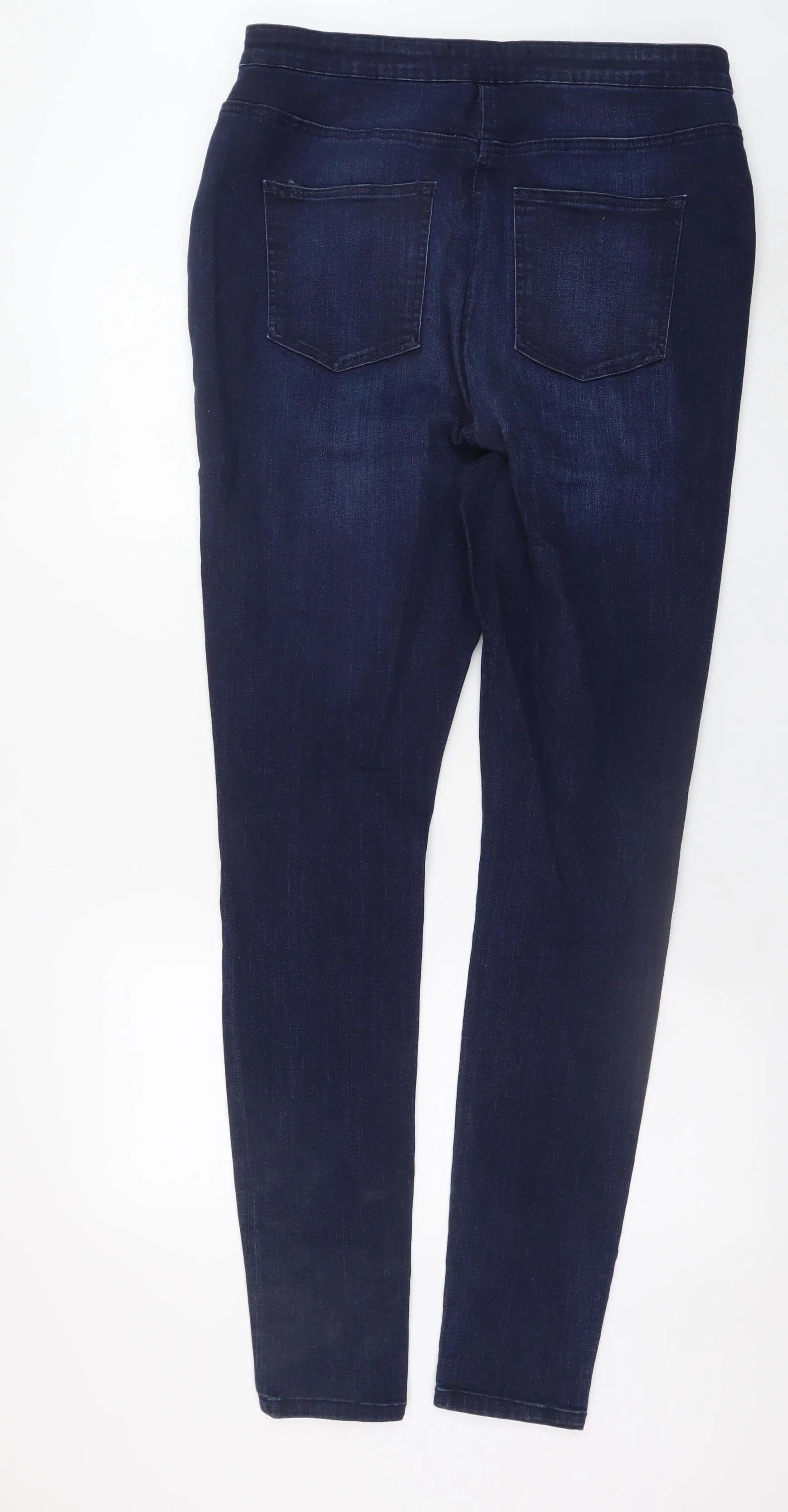 V by Very Women's Blue Tall Distressed Skinny Jeans Size 33 - Image 3