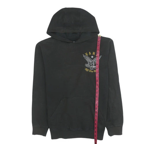 Vans Men's Black Medium Pullover Hoodie Off The Wall Graphic - Image 3