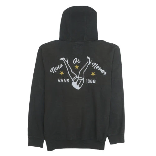 Vans Men's Black Medium Pullover Hoodie Off The Wall Graphic - Image 4